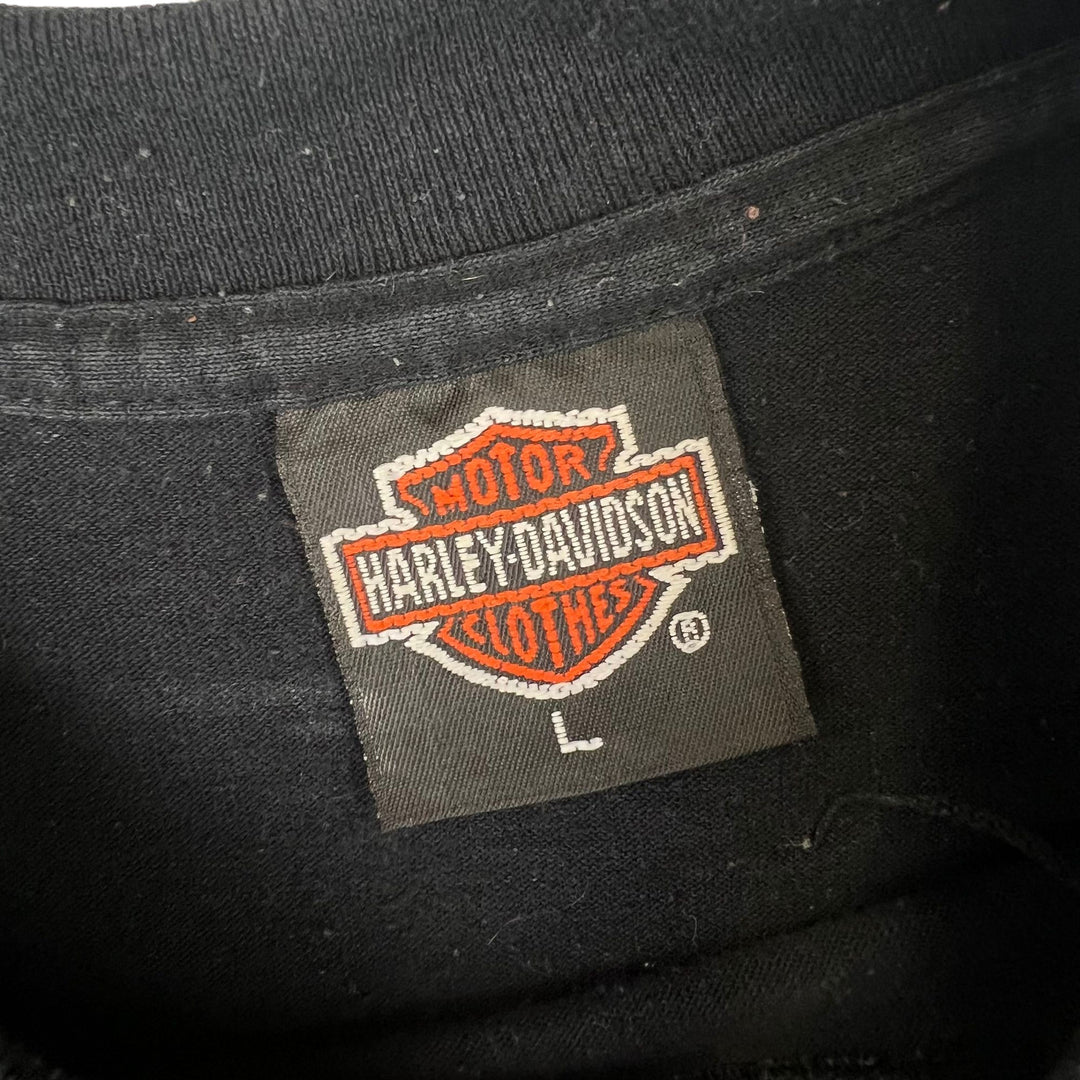 Vintage 1991 Harley-Davidson 3D Emblem Grizzly Bear The Strong Survive Single Stitch T-shirt Black Rare