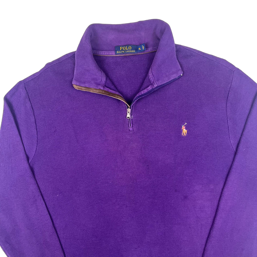 Polo Ralph Lauren Quarter-Zip Sweatshirt Purple