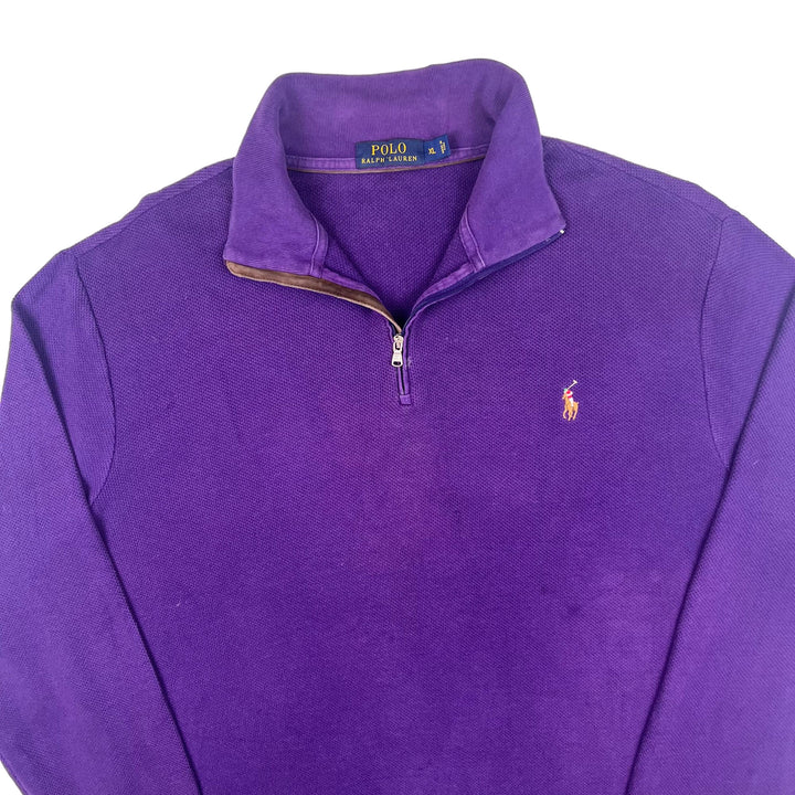 Polo Ralph Lauren Quarter-Zip Sweatshirt Purple
