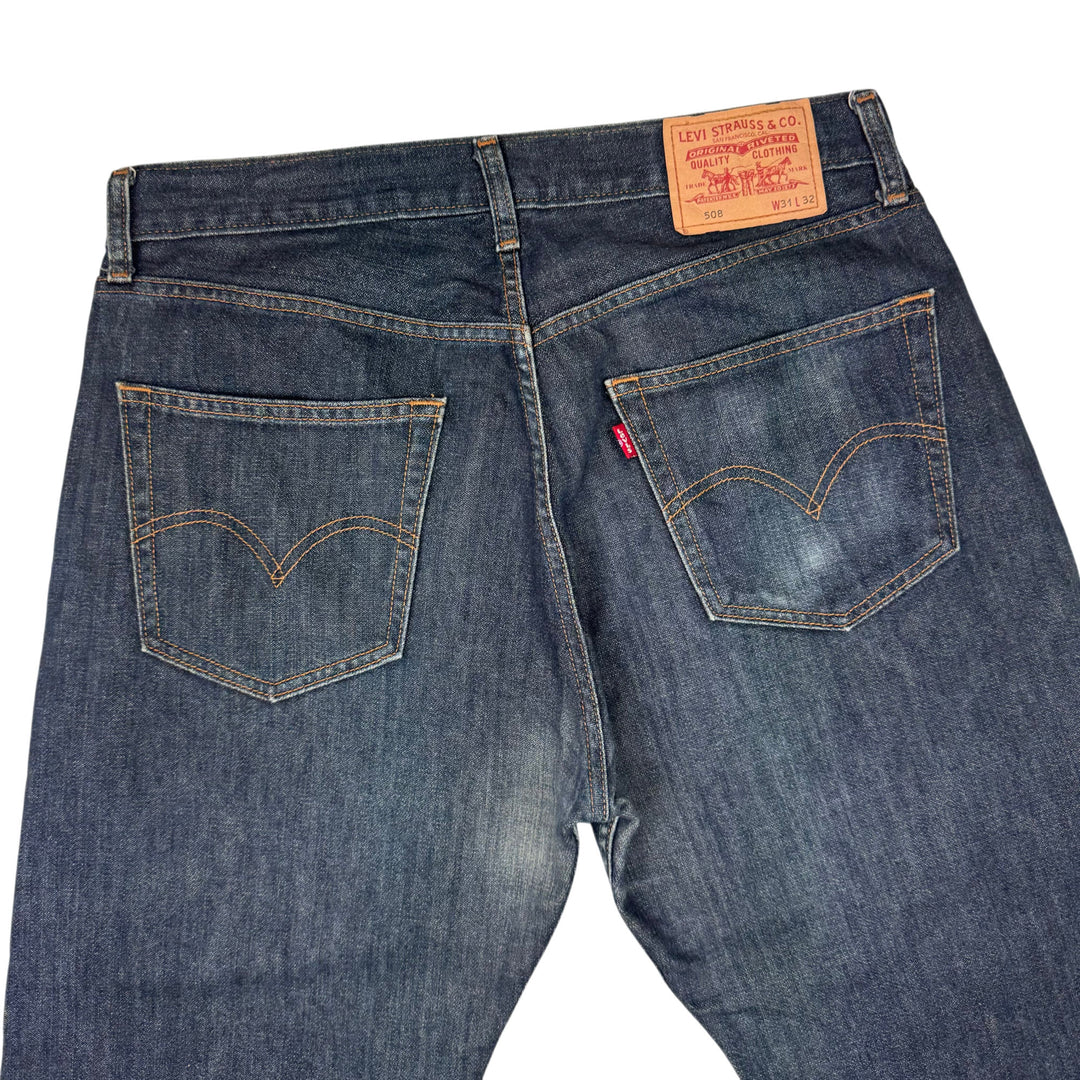 Levi's 508 Denim Jeans Blue Dark Wash