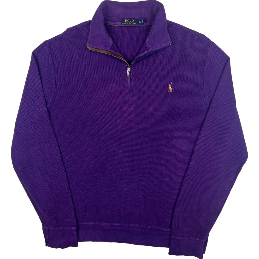 Polo Ralph Lauren Quarter-Zip Sweatshirt Purple
