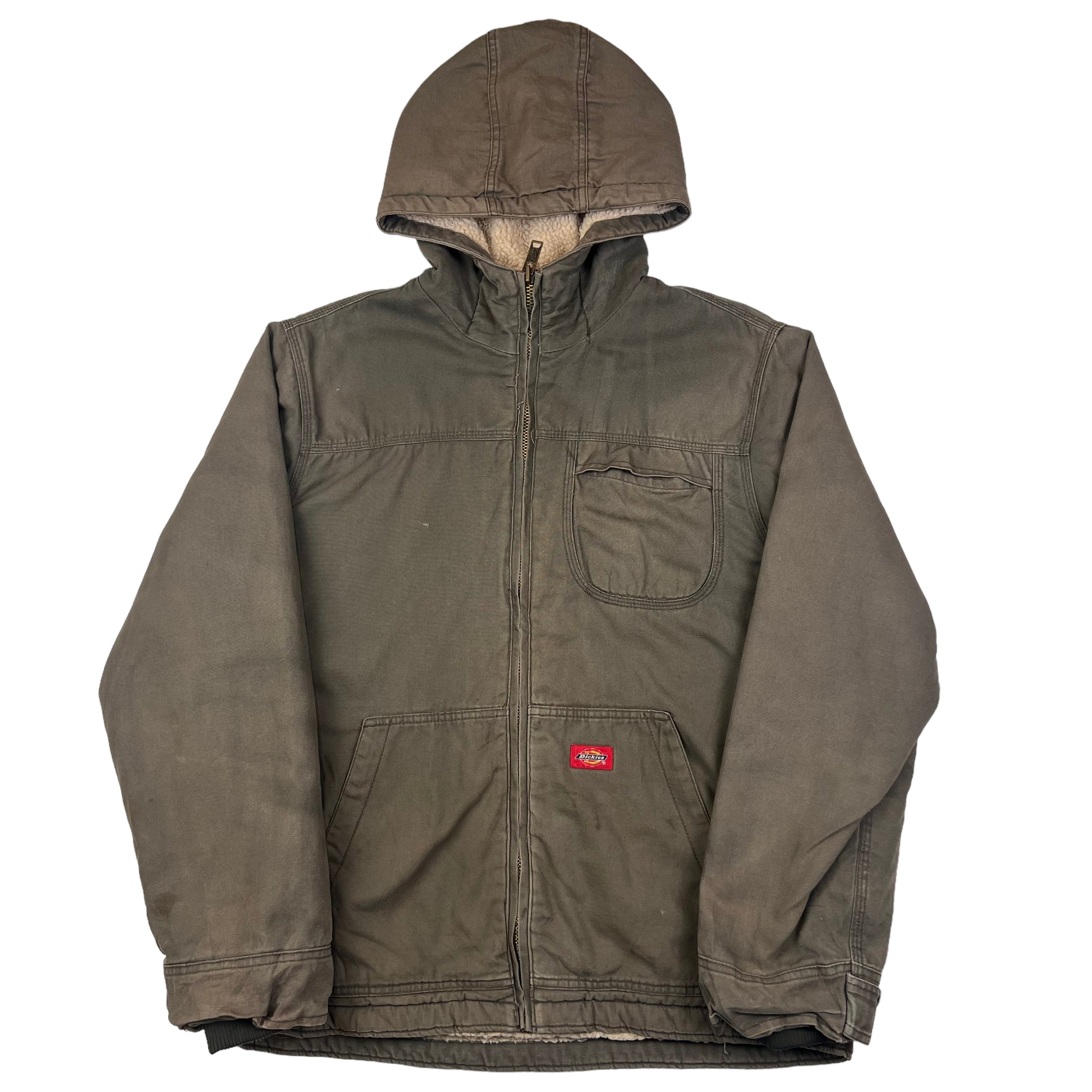 Dickies Sherpa Lined Khaki Green Workwear Jacket Bring It Back