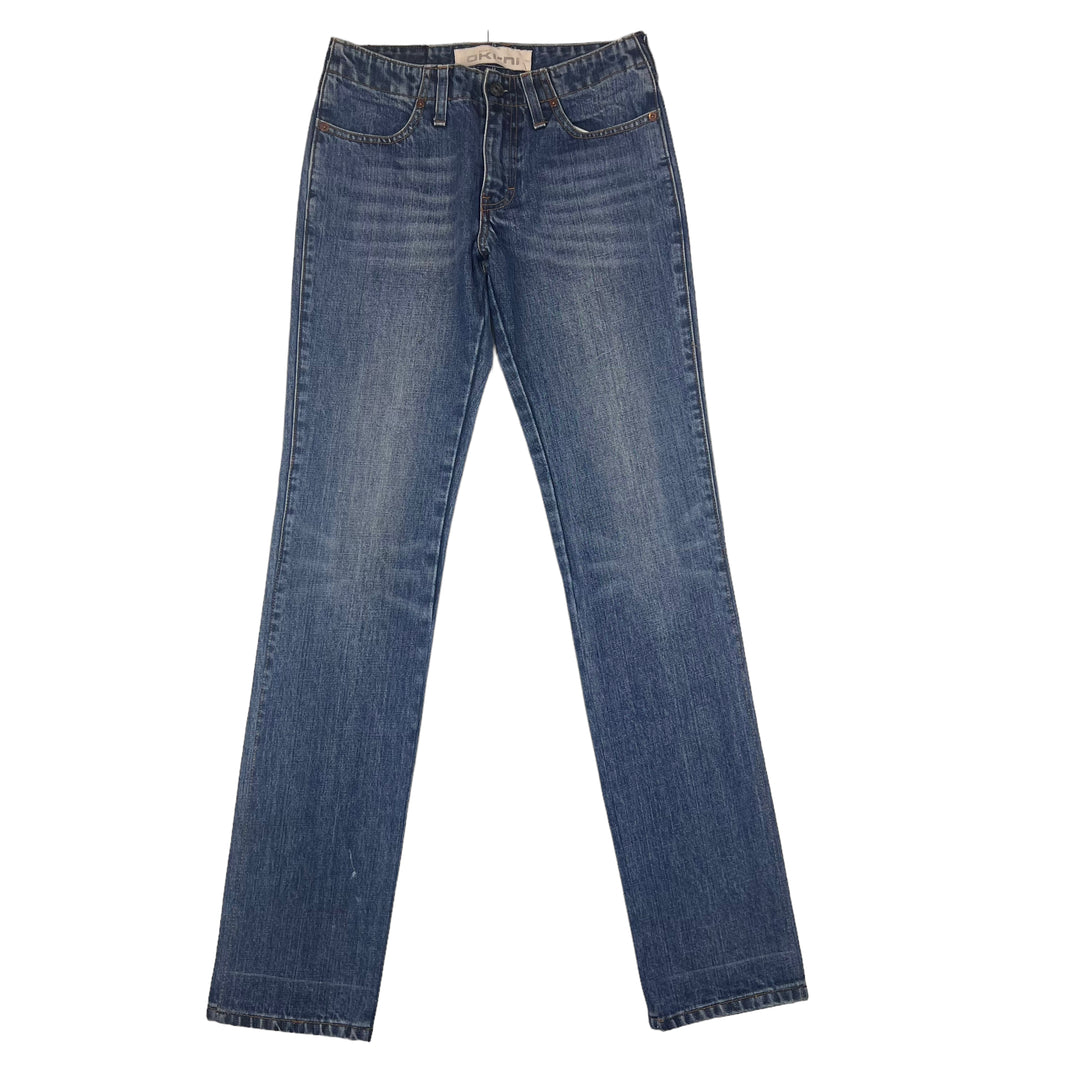Evisu Straight Leg Blue Denim Jeans