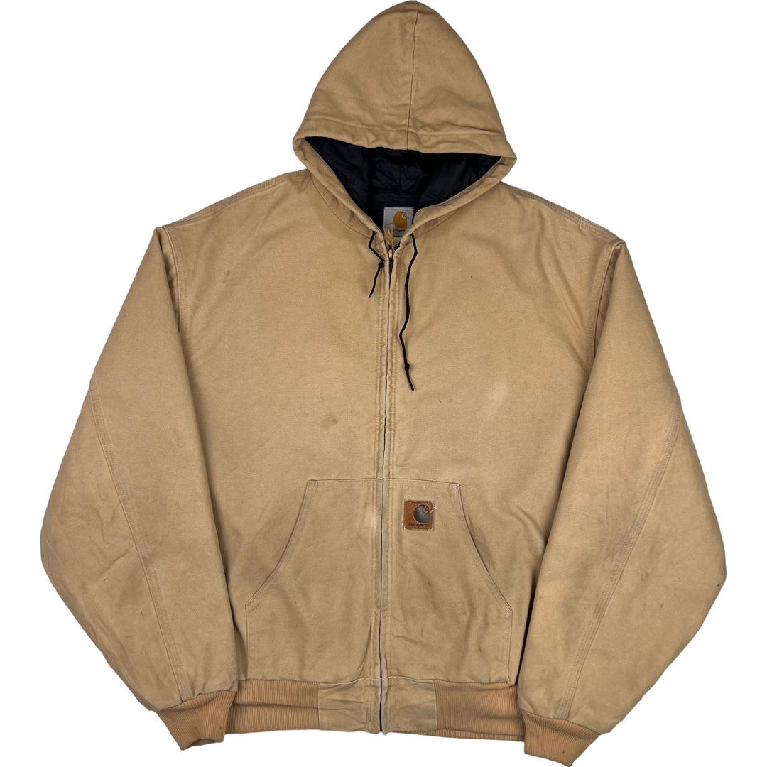 Vintage 90's Carhartt Active Workwear Jacket Beige J06 WET