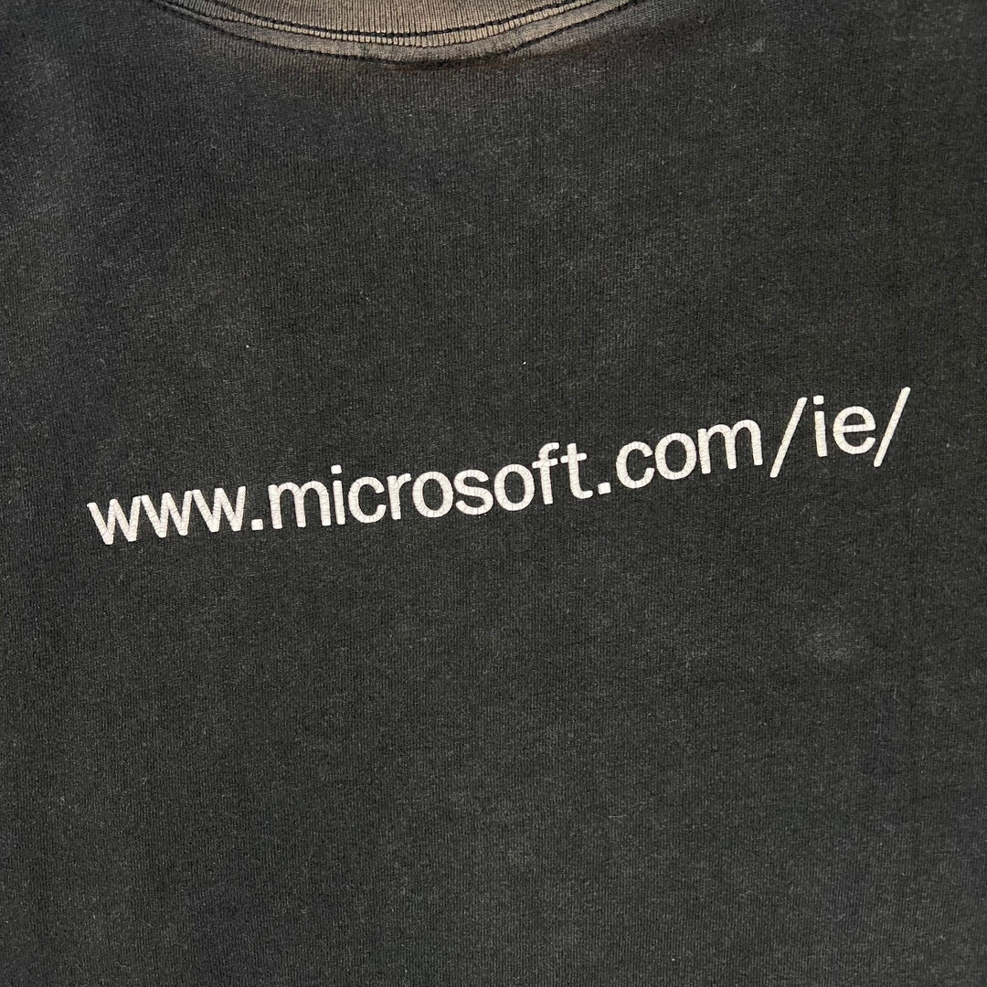 Vintage 1997 Internet Explorer "Taking it to the Macs" Single Stitch All Sport T-shirt Black Rare