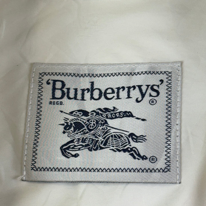 Vintage Burberrys 80's Double-Breasted Short Trench Coat White