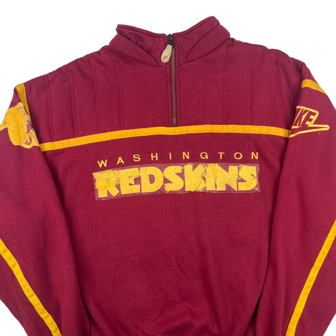 Vintage Nike 90s Washington Redskins Quarter-Zip Maroon Rare