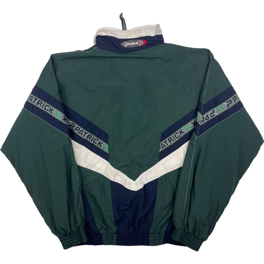 Patrick 90's Colourblock Track Jacket Green White Navy