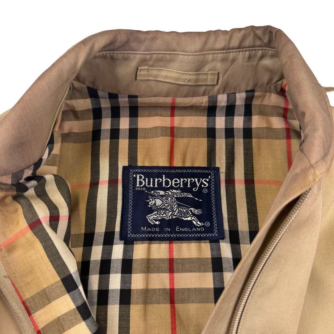 Burberry Nova Check Lined Trench Jacket Beige