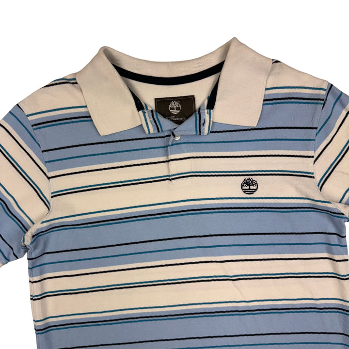 Timberland Earthkeepers 90's Striped Polo Shirt Blue