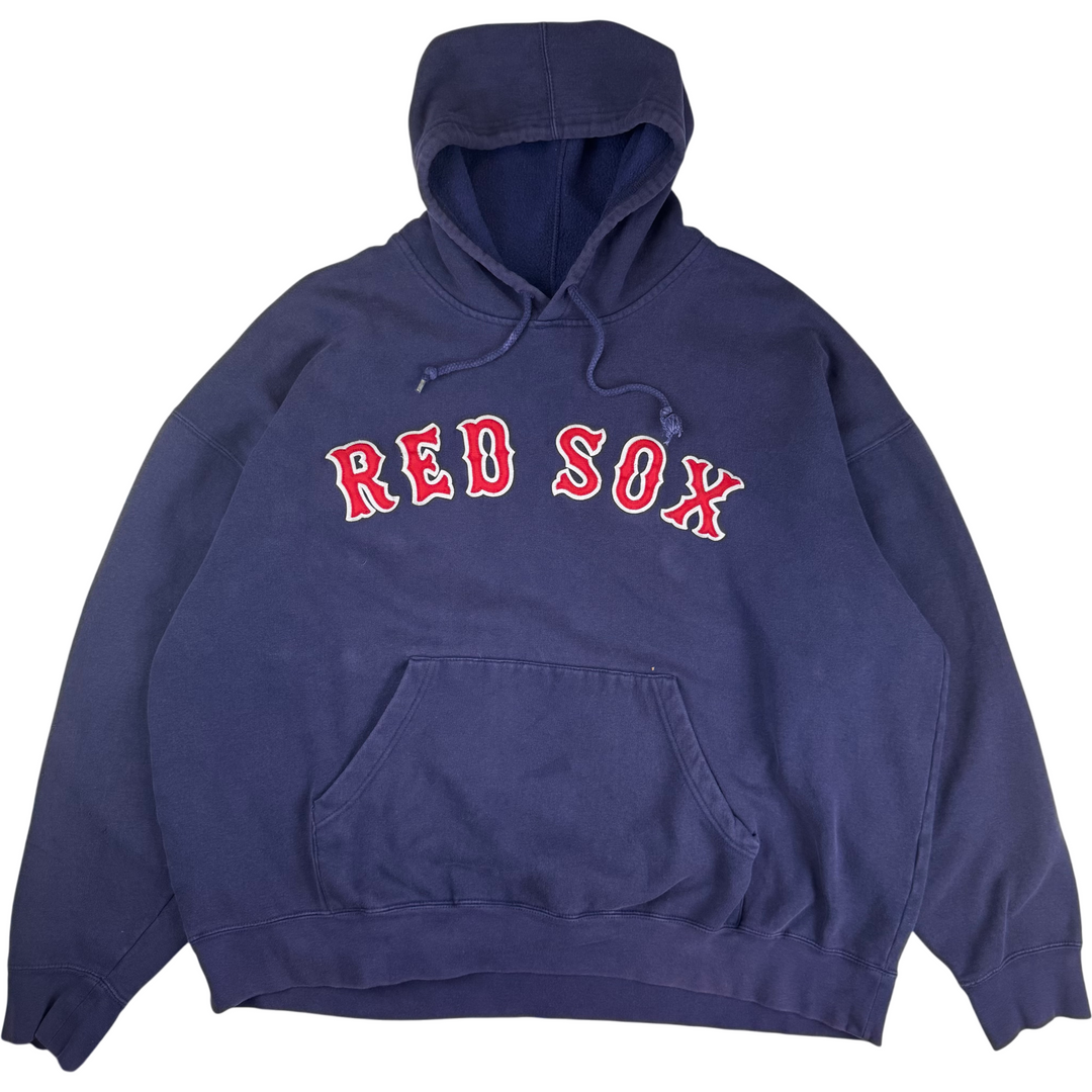 Majestic 90's Red Sox Embroidered Pro Sport Hoodie Navy