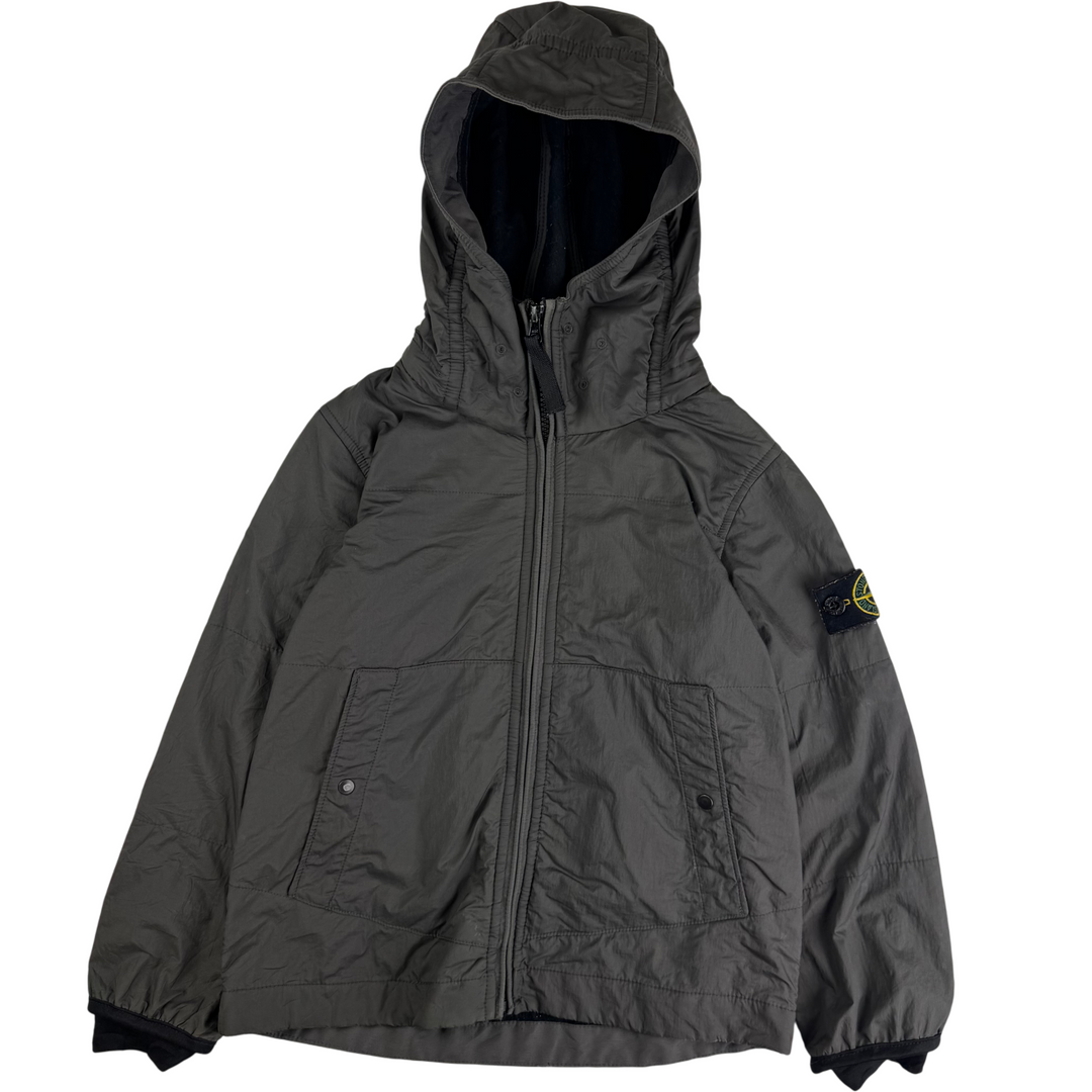 Stone Island Junior Hooded Jacket Grey