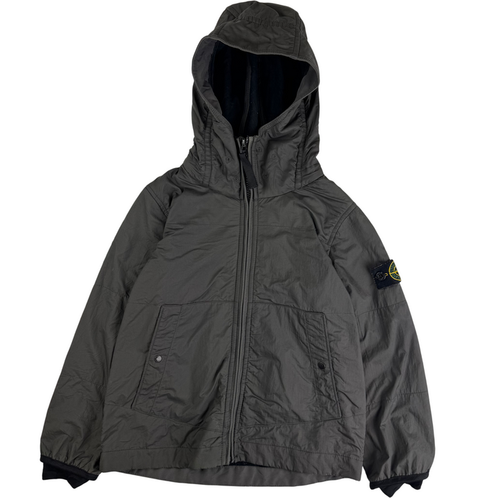 Stone Island Junior Hooded Jacket Grey