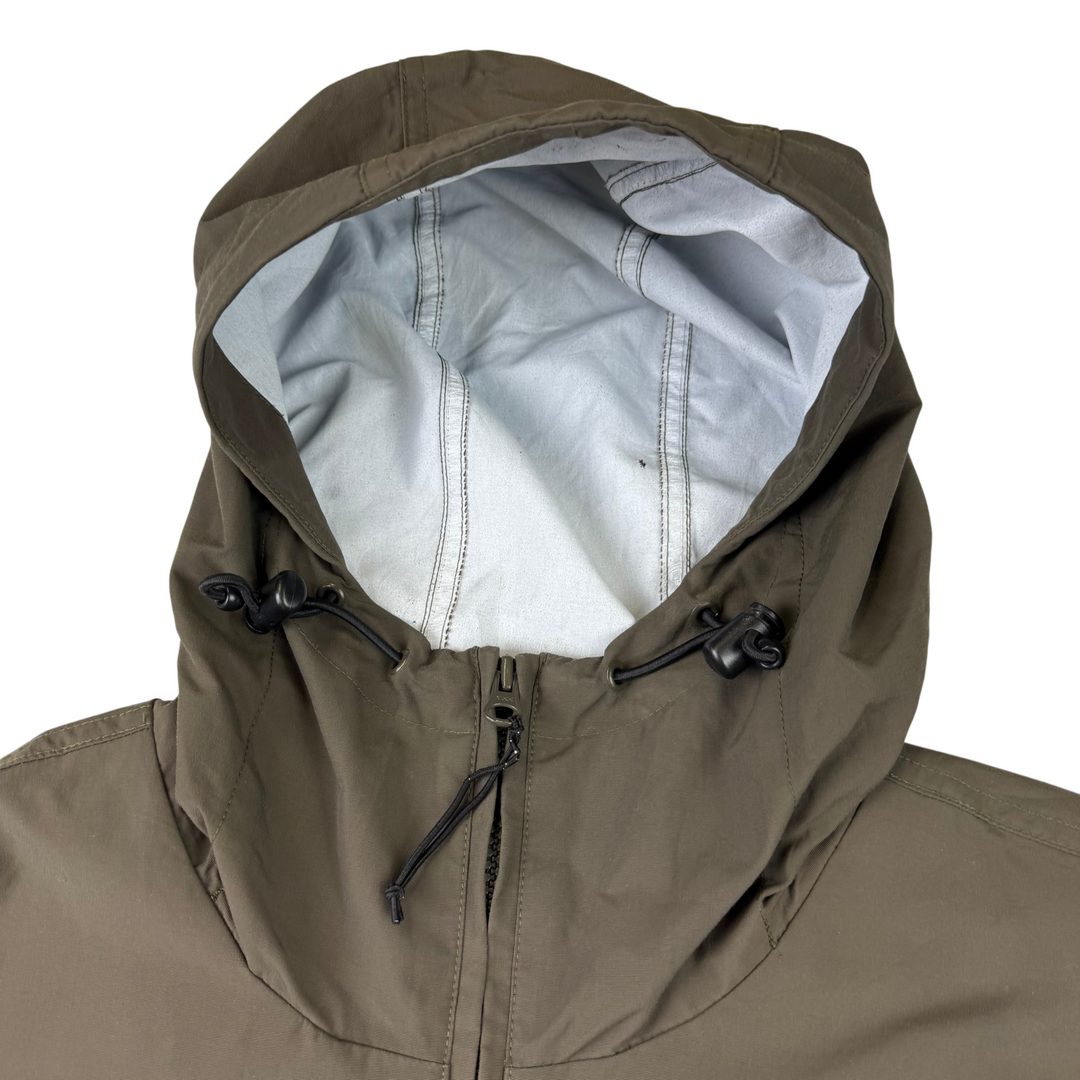 Carhartt Half-Zip Hooded Windbreaker Anorak Jacket Green