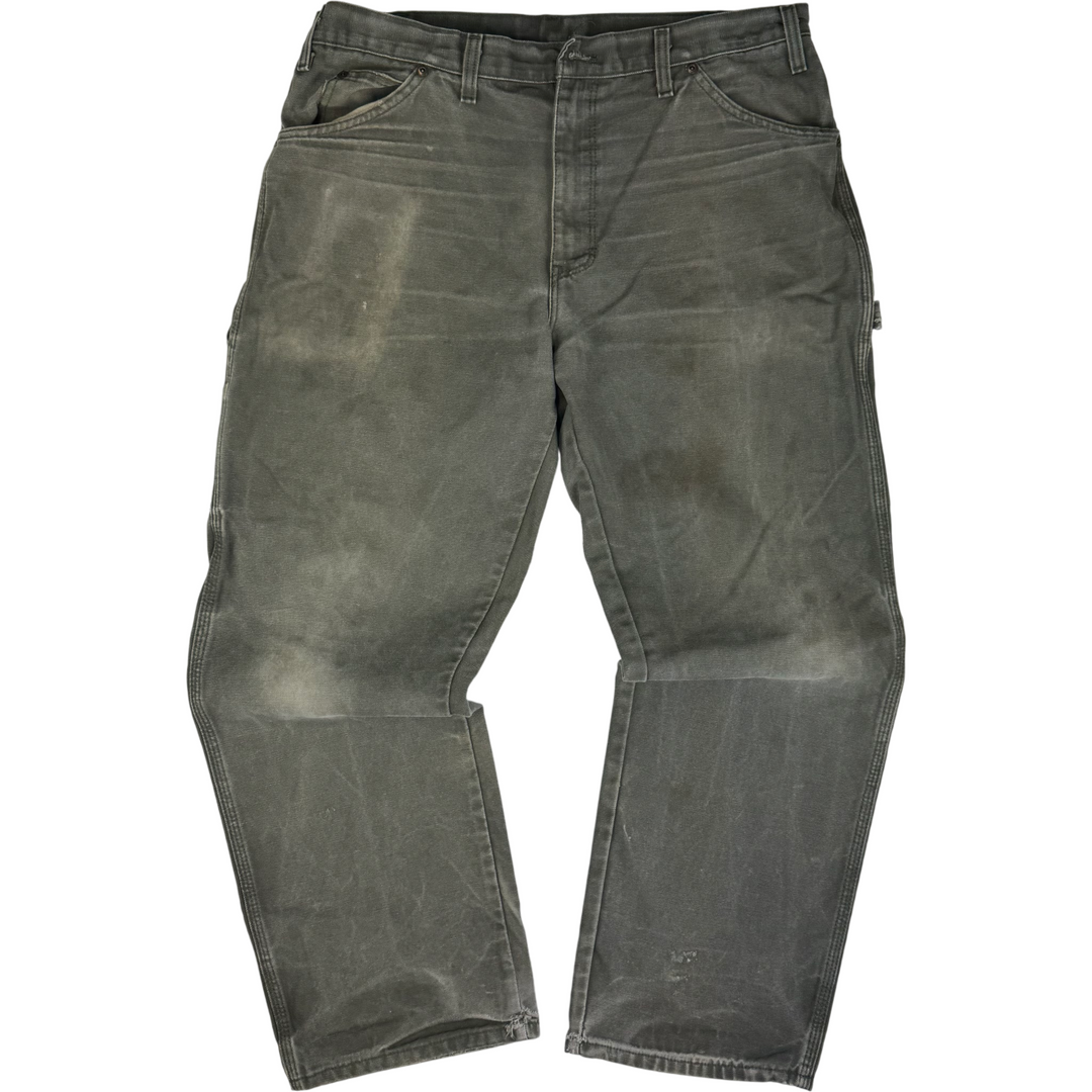 Dickies Carpenter Workwear Trousers Green
