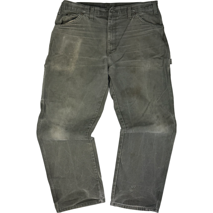Dickies Carpenter Workwear Trousers Green