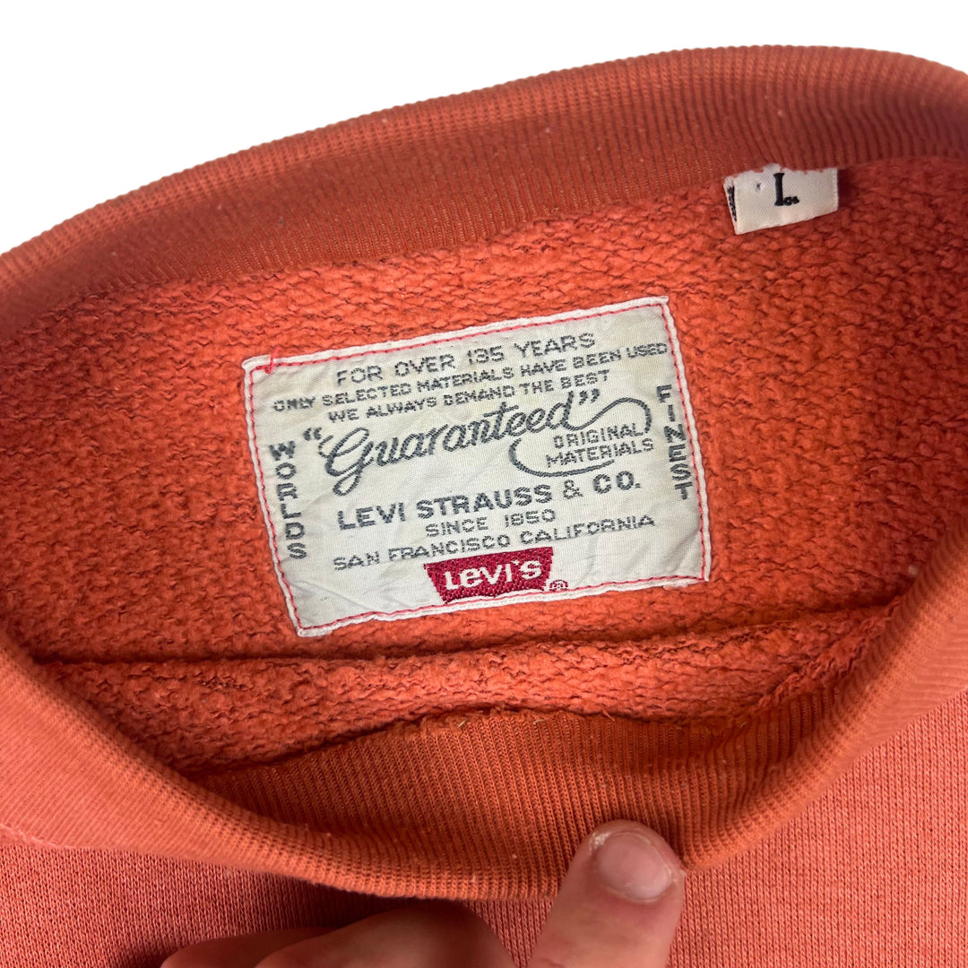 Vintage 90's Levi's First Choice Heavyweight Sweatshirt Orange/Red