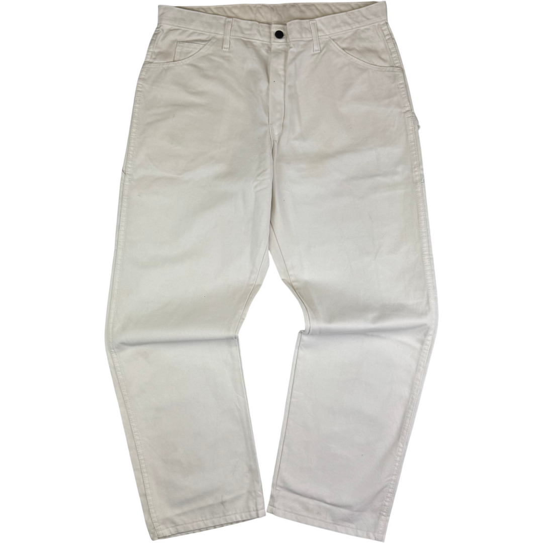 Dickies Carpenter Workwear Trousers White