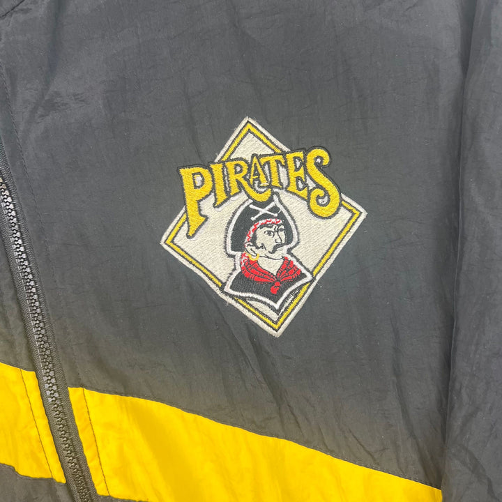 Vintage 90's  Starter Pittsburgh Pirates MLB Track Jacket Black Yellow