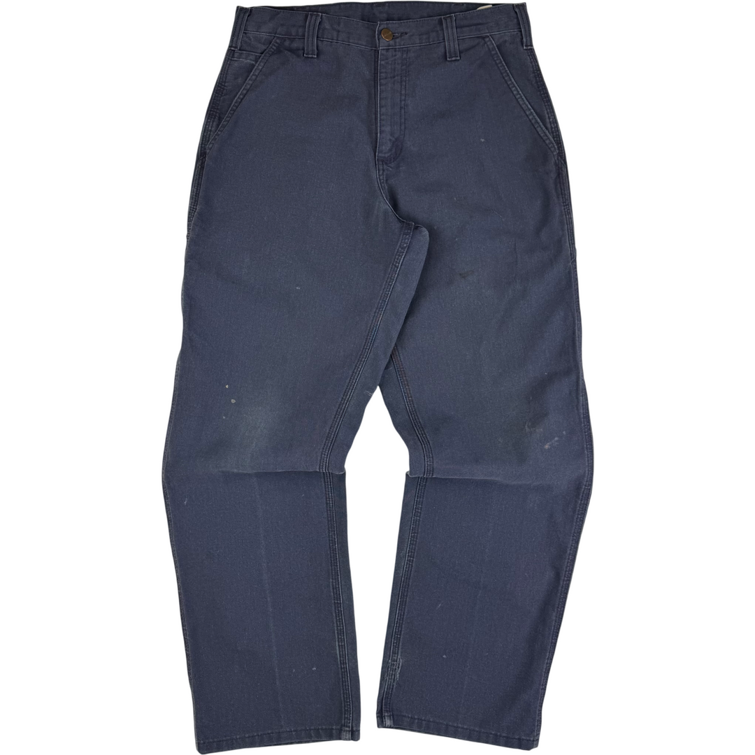 Carhartt Carpenter Workwear Dungaree Fit Trousers Navy Blue