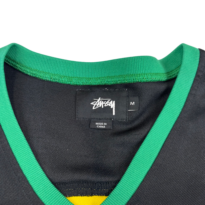 Stussy Long Sleeve Jersey Black Yellow Green