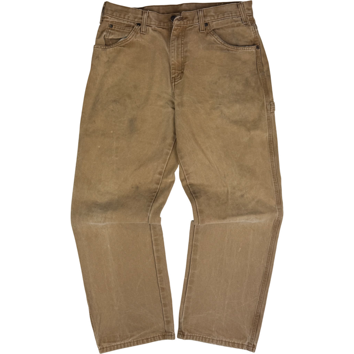 Dickies Carpenter Workwear Trousers Brown