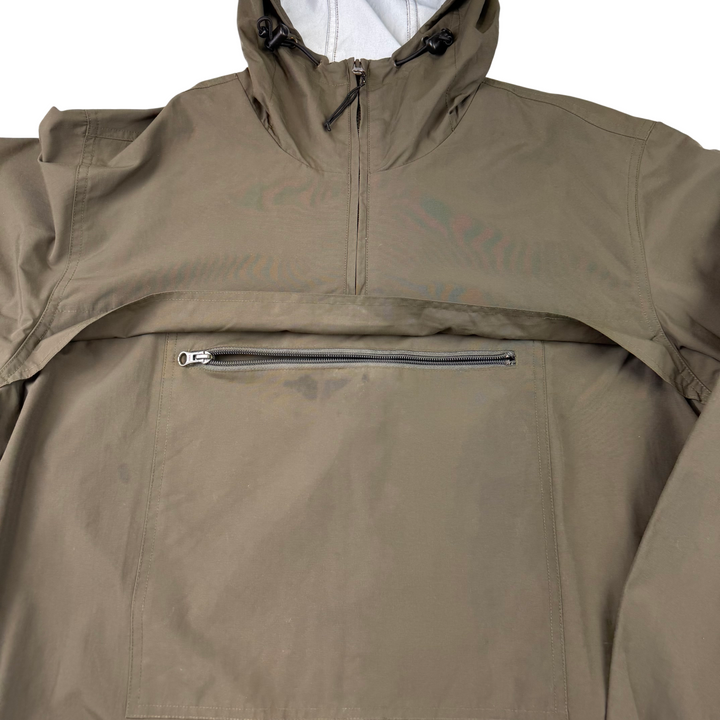 Carhartt Half-Zip Hooded Windbreaker Anorak Jacket Green