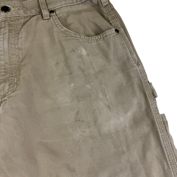Carhartt Carpenter Workwear Trousers Beige Brown