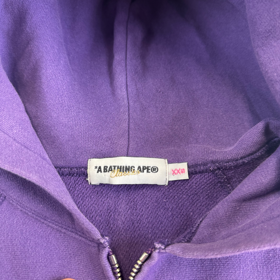 A Bathing Ape Bape Full-Zip Hoodie Purple