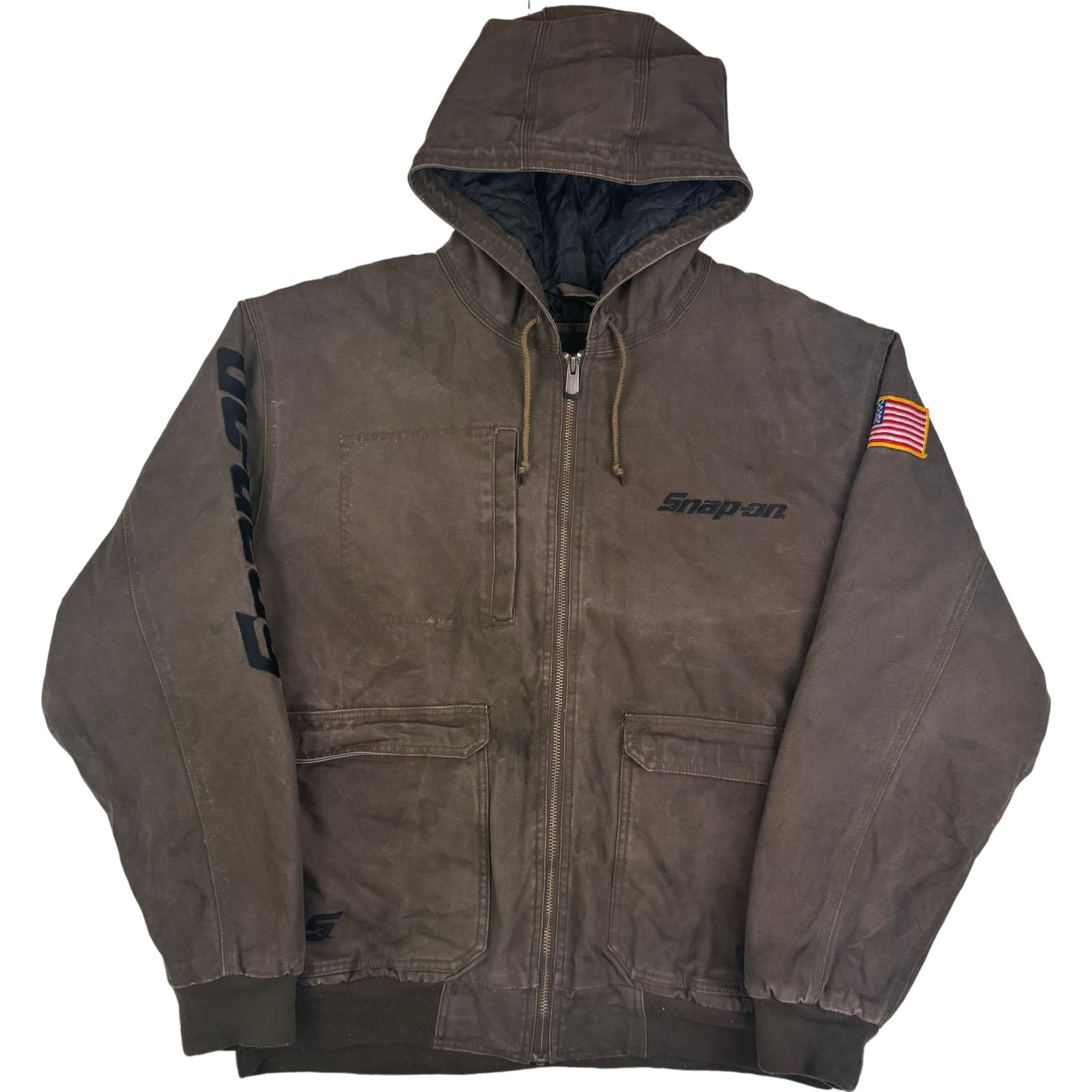 Snap on factory work jacket