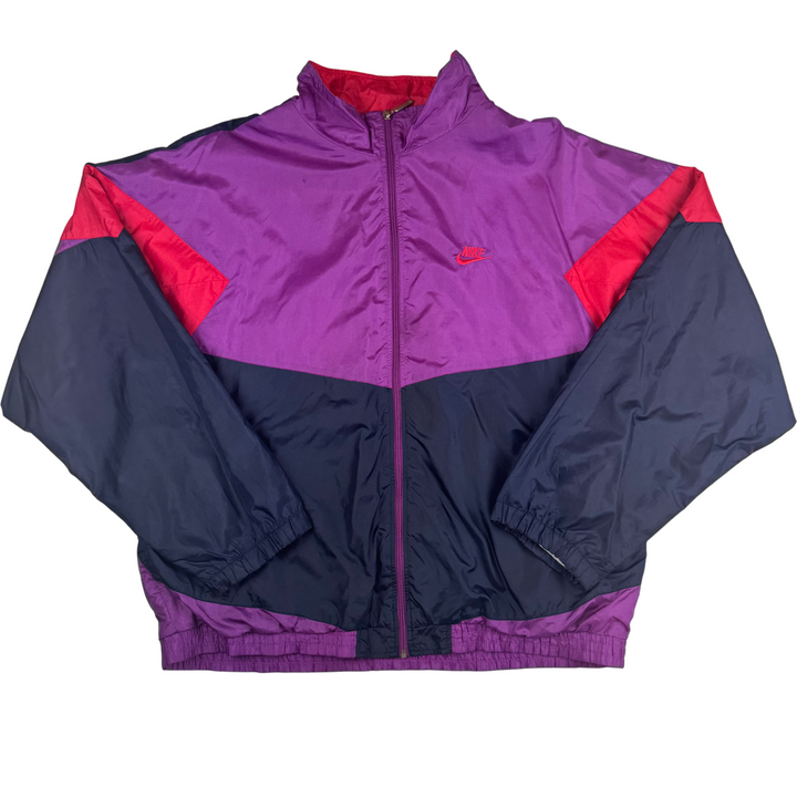 Vintage Nike 90's Sports Classic Full-Zip Track Jacket Purple