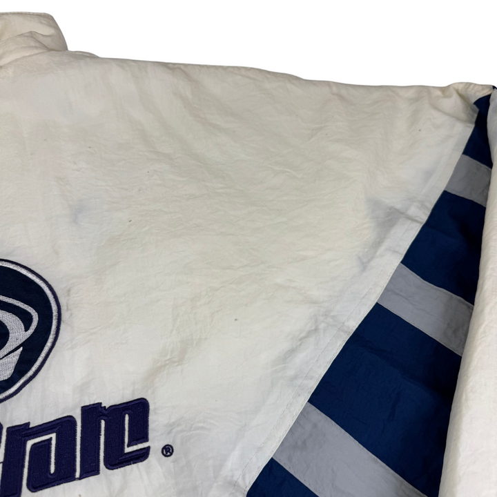 Vintage 90's Starter Penn State Pullover Pro Sport Jacket White Navy