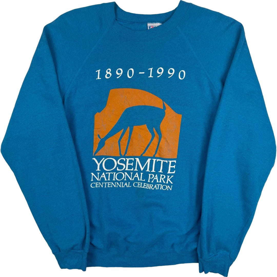 Hanes 90's Yosemite National Park Centennial Celebration Sweatshirt Teal