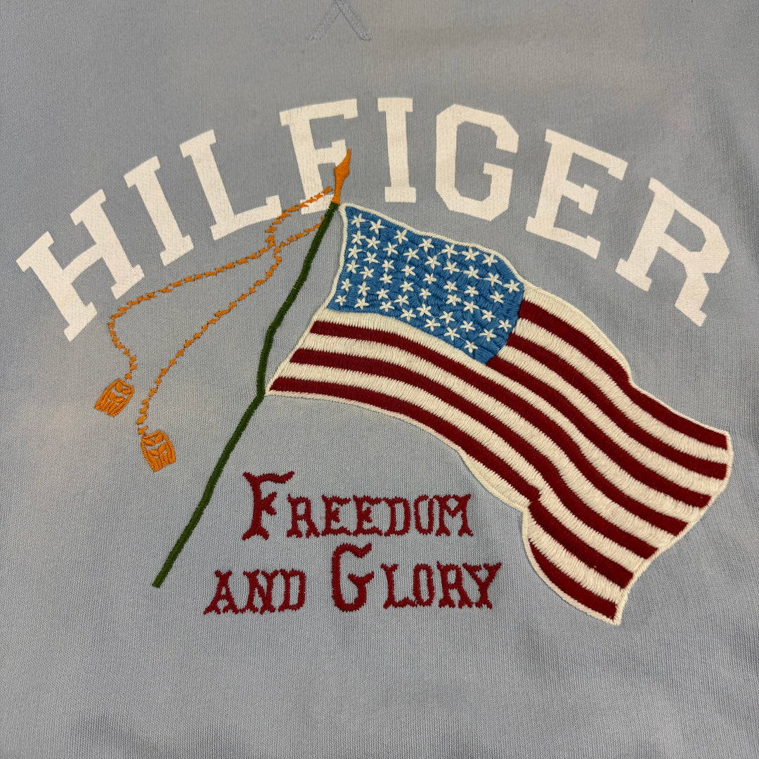 Tommy Hilfiger Freedom and Glory Embroidered Sweatshirt Blue