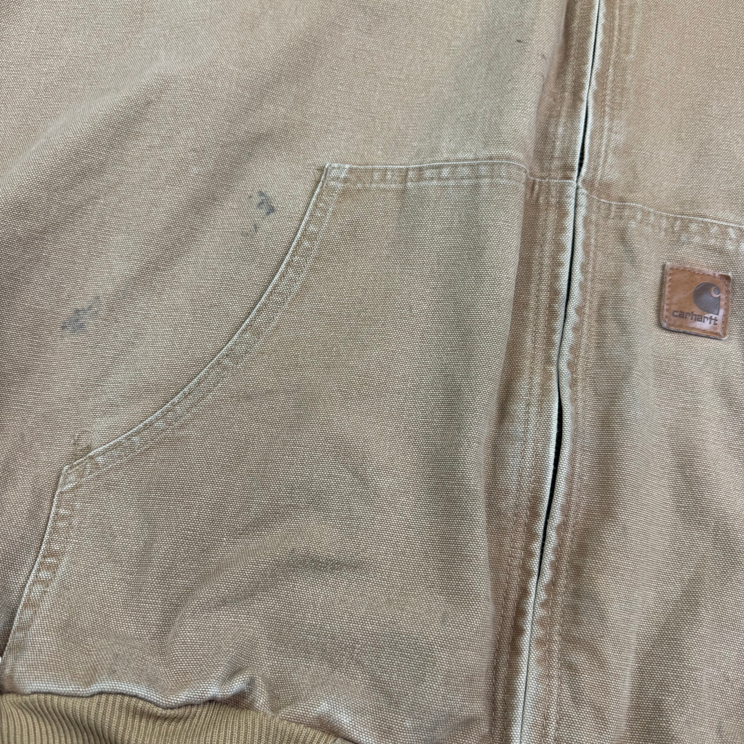 Carhartt Active Full-Zip Workwear Hooded Jacket Brown J28 CML