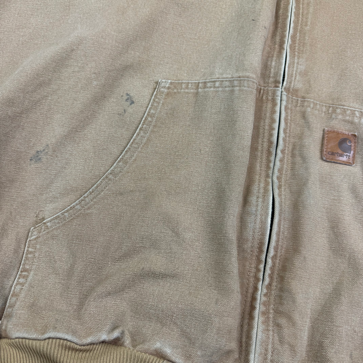 Carhartt Active Full-Zip Workwear Hooded Jacket Brown J28 CML