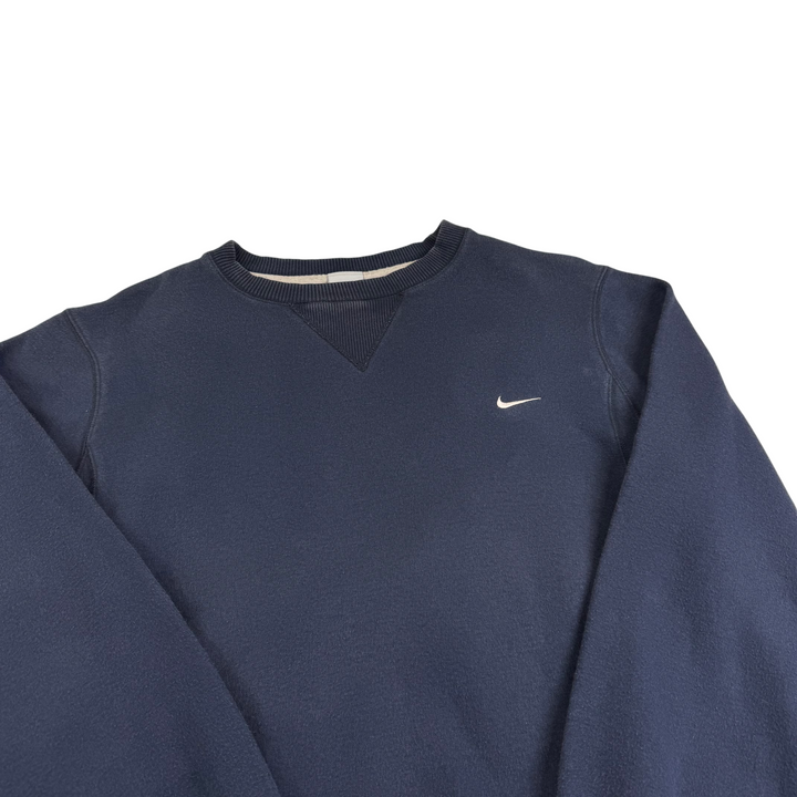 Nike 00's Mini Swoosh Embroidered Sweatshirt Navy