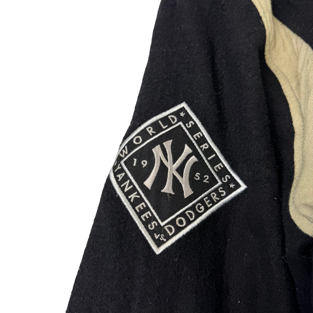 Majestic New York Yankees World Series 00's Embroidered Varsity Jacket Black