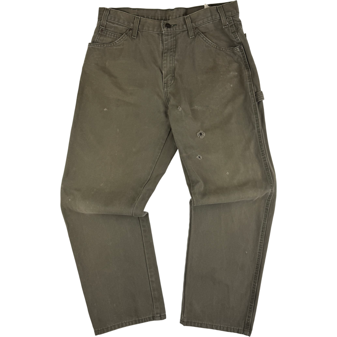 Dickies Workwear Carpenter Trousers Green