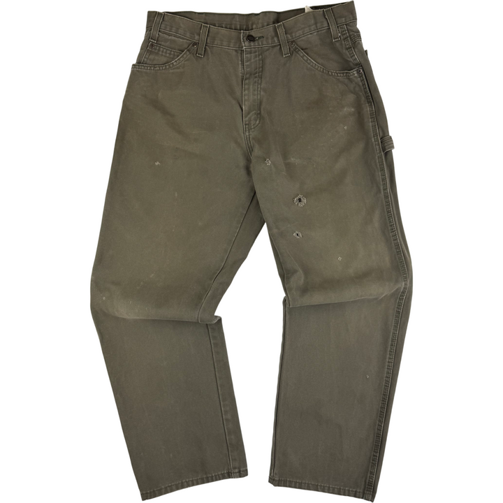 Dickies Workwear Carpenter Trousers Green