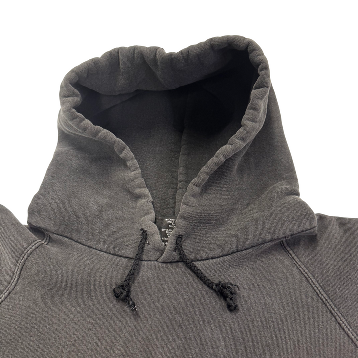 Vintage 90'S Adidas Trefoil Logo Pullover Hoodie Faded Black