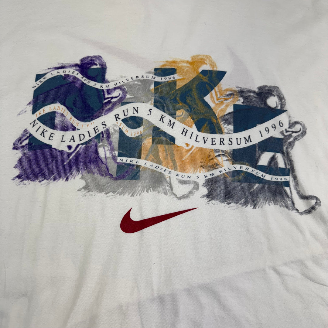 Vintage Nike 90's Ladies Run Graphic T-Shirt White