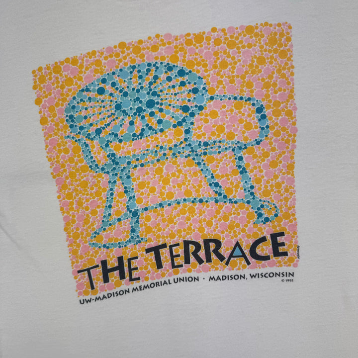 The Terrace UW-Madison Memorial Union 1993 Graphic Single Stitch T-Shirt White
