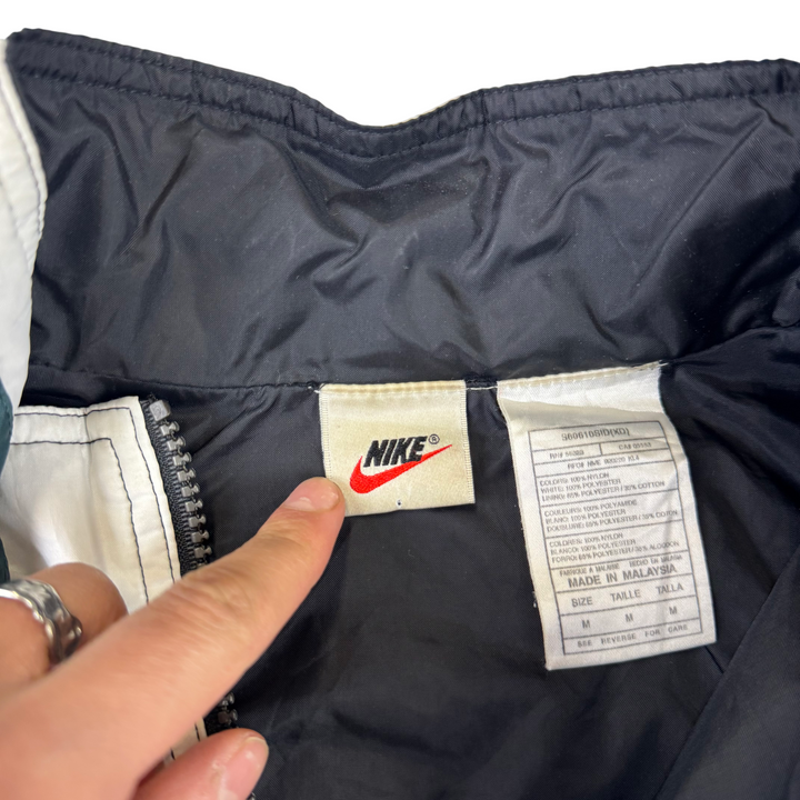 Nike 90s Full-Zip Big Swoosh Track Jacket Blue Black