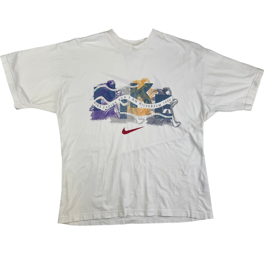 Vintage Nike 90's Ladies Run Graphic T-Shirt White