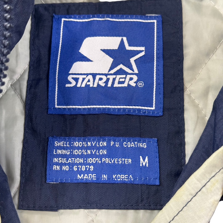 Vintage Starter 90's Georgetown Hoyas Half-Zip Pullover Pro Sports Jacket Navy