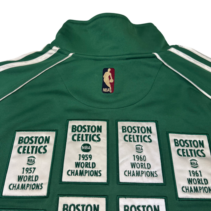 Adidas Boston Celtics NBA Championship 2008 Banner Warmup Jacket Green Rare