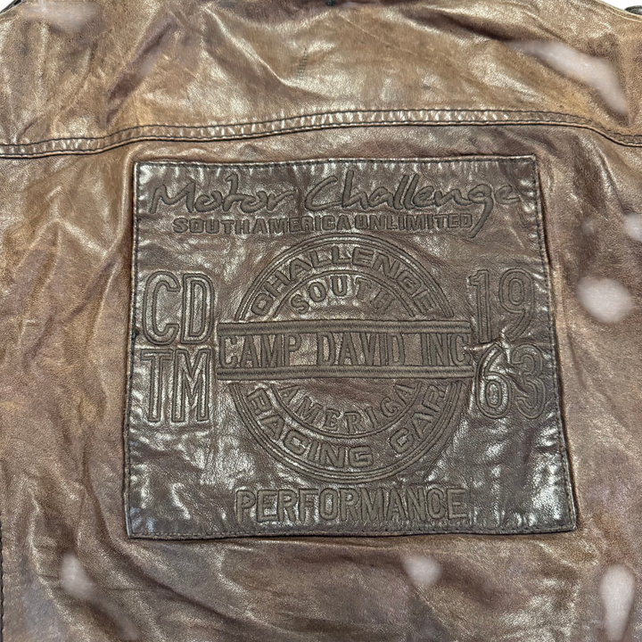 Camp David Leather Jacket Brown