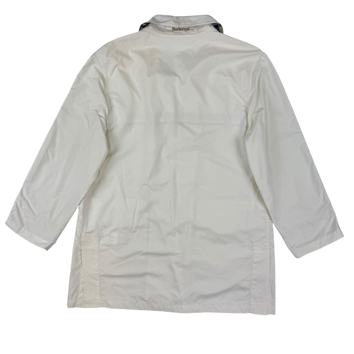 Vintage Burberrys 80's Double-Breasted Short Trench Coat White