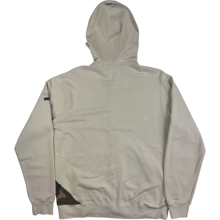 Quiksilver 00's Full-Zip Hooded Graphic Sweatshirt Beige